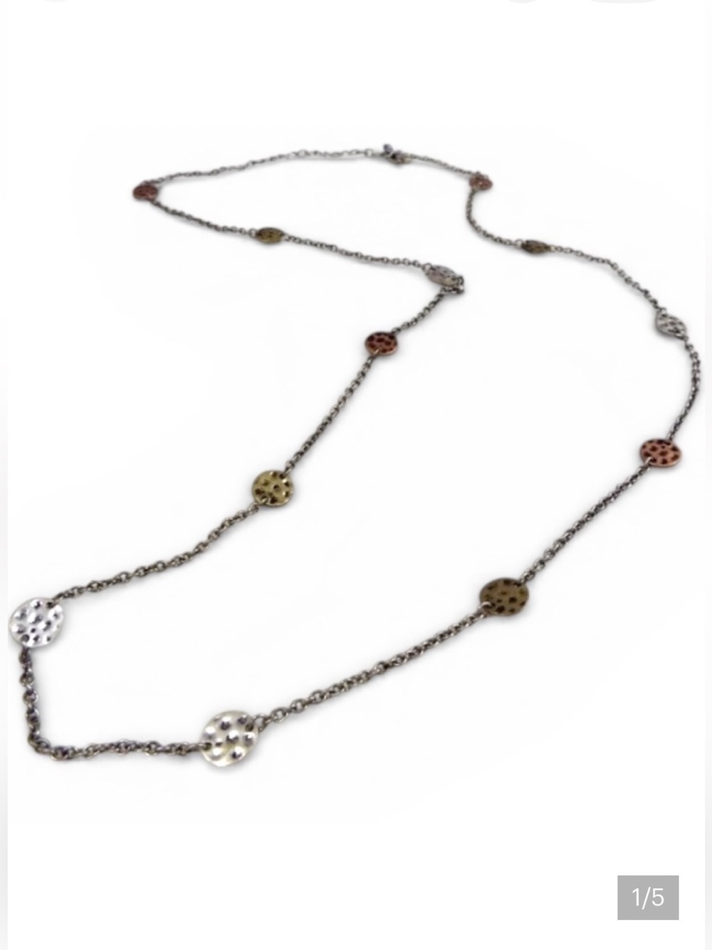 Premier Designs silver copper rose gold tone necklace Women’s costume jewelry